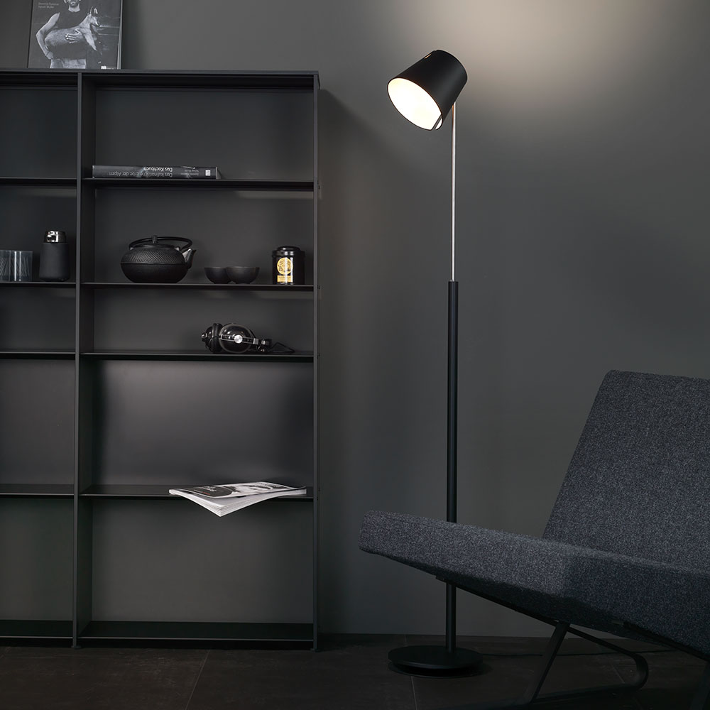 Baltensweiler Fez S DTW LED-Stehleuchte mit langlebigen integrierten LEDs, hochwertigem Design, pr&auml;ziser Lichtlenkung und einfacher Pflege, moderne dimmbare Design-Stehleuchte