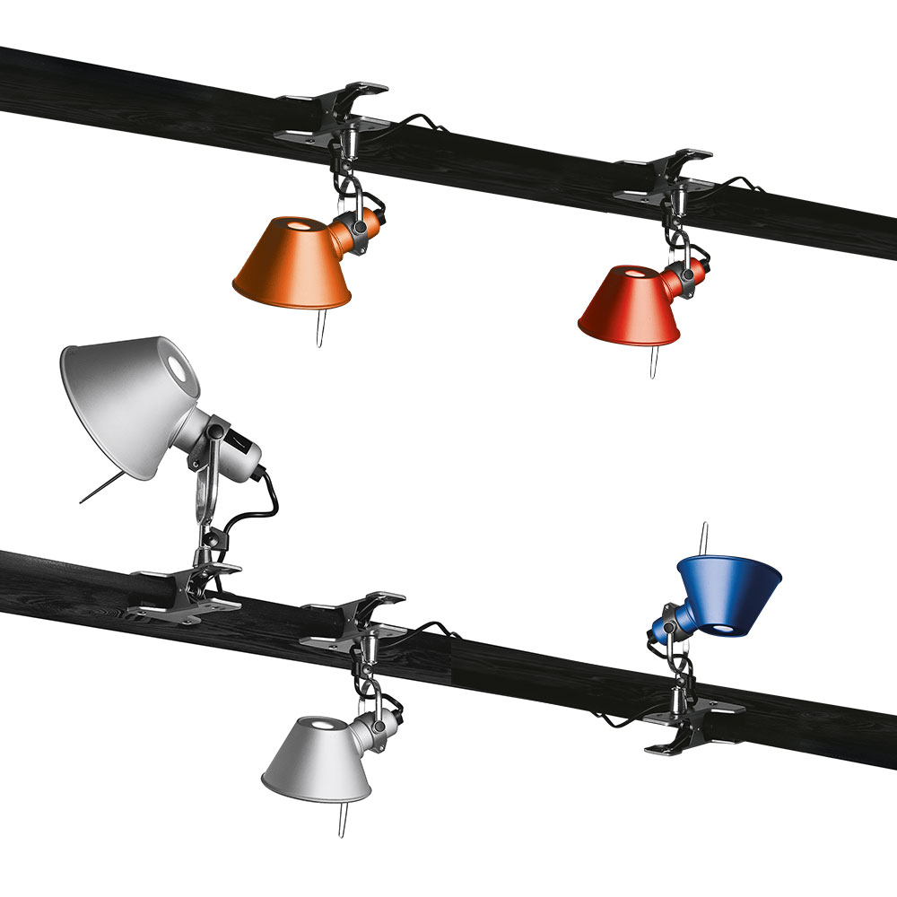 Die Tolomeo Pinza Klemmleuchte mit verstellbarem Arm, drehbarem Kopf und stabiler Klemmvorrichtung &ndash; ideal f&uuml;r pr&auml;zise Beleuchtung und nachhaltigen Einsatz.