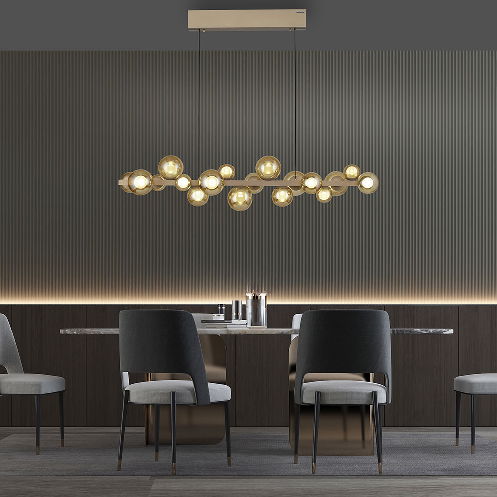 Neuhaus Pure Popup Serie: Modernes Lichtdesign mit seifenblasenartigen Glaskugeln und innovativer LED-Technik als Eyecatcher der Extraklasse. Leuchten der Neuhaus Pure Popup Serie mit organischen Glaskugeln in Seifenblasenoptik – kreative Lichtgestaltung mit moderner LED- und Steuerungstechnik.