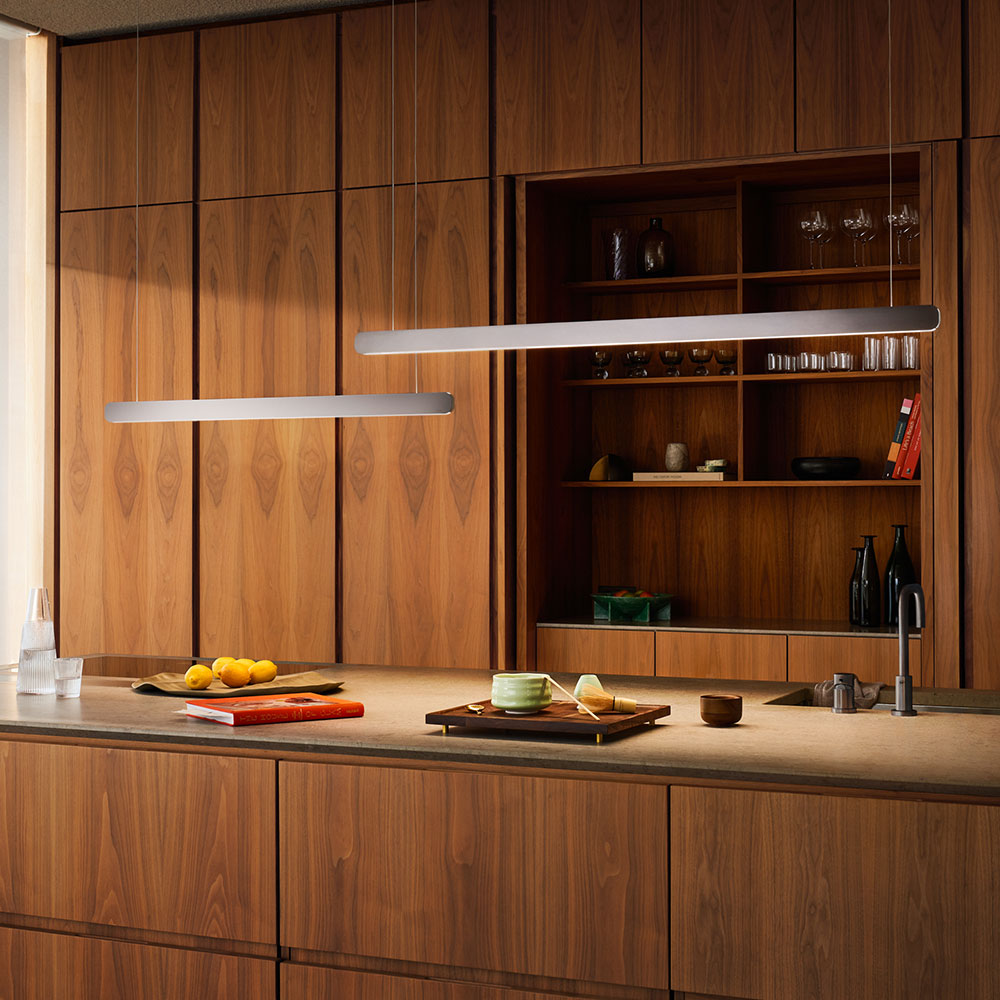 Occhio Mito linear volo Pendelleuchte bei lampenonline.de - bei den Mito Deckenleuchten findet man die längliche Mito volo linear mit ihrem schmalen Korpus.