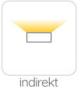 indirekte Wandleuchte