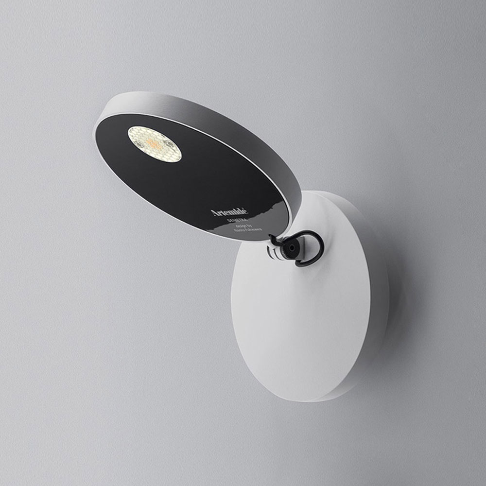 Artemide Licht Demetra Faretto Led-Wandleuchte Ohne Schalter-Weiß-Mit Led (2700K)