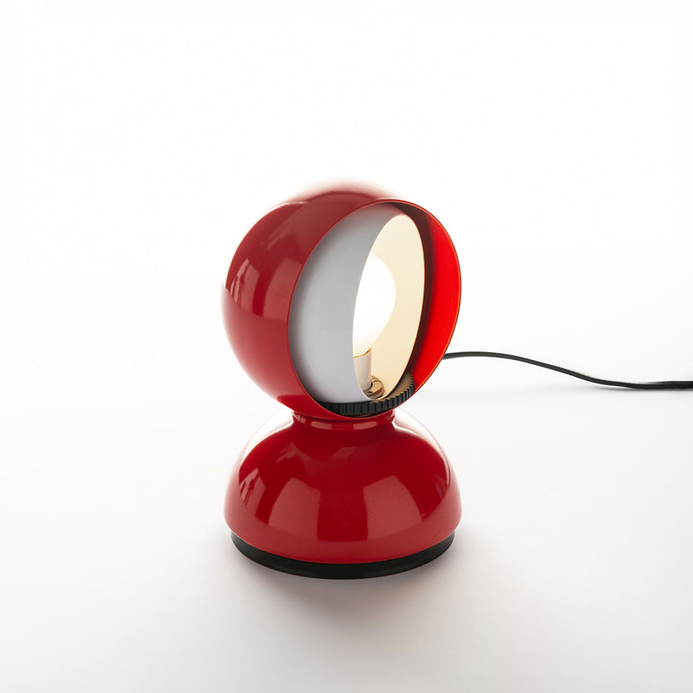 Artemide Rot Eclisse Tischleuchte