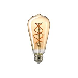 Sigor 5,5 Watt LED Rustikallampe "Edison" Curved gold dimmbar E27 bei lampenonline.de