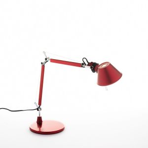 Artemide Tolomeo Micro Tavolo Tischleuchte mit Fuß Rot +++ Retoure +++ bei lampenonline.de