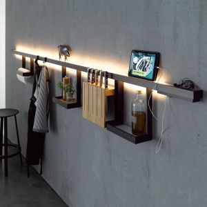 GERA Leuchten Lichtreling mit Glasablage 900 bei lampenonline.de