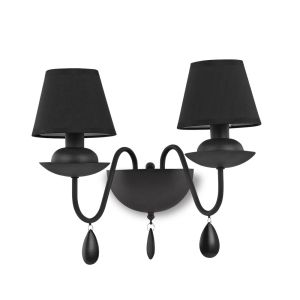 Ideal-Lux Blanche AP2 Wandleuchte Schwarz bei lampenonline.de