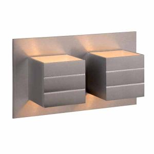 Lucide Bok Wandleuchte 2-flammig mit Wandschild bei lampenonline.de