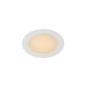 Lucide BRICE-LED Einbaustrahler – 15W, 3000K Warmweiß, Dimmbar, IP40, Weiß (16,8 X 16,8 Cm)