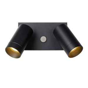 Lucide Taylor Wandstrahler 2-flammig mit Bewegungsmelder bei lampenonline.de