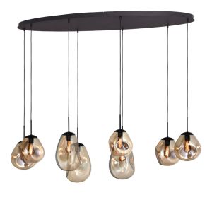 Masterlight Lava Pendelleuchte 8-flammig oval bei lampenonline.de