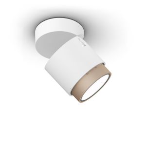 Occhio lui volto VOLT LED-Deckenstrahler Gold matt/Weiß matt-Zoom-mit LED (2700K) +++ Musterleuchte +++ bei lampenonline.de