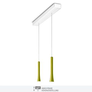 Oligo Rio LED-Pendelleuchte 2-flammig mit unsichtbarer Höhenverstellung Patagonia Spring +++ Musterleuchte +++ bei lampenonline.de