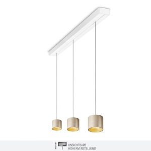 Oligo Tudor S LED-Pendelleuchte 3-flammig mit unsichtbarer Höhenverstellung bei lampenonline.de