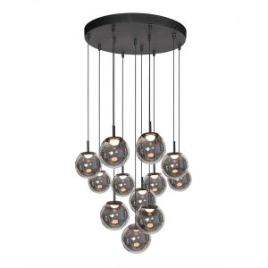 Steinhauer Bollique 4195 LED-Pendelleuchte 12-flammig rund bei lampenonline.de