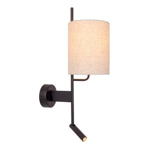Lucide Magic Wandleuchte mit LED-Leselicht bei lampenonline.de