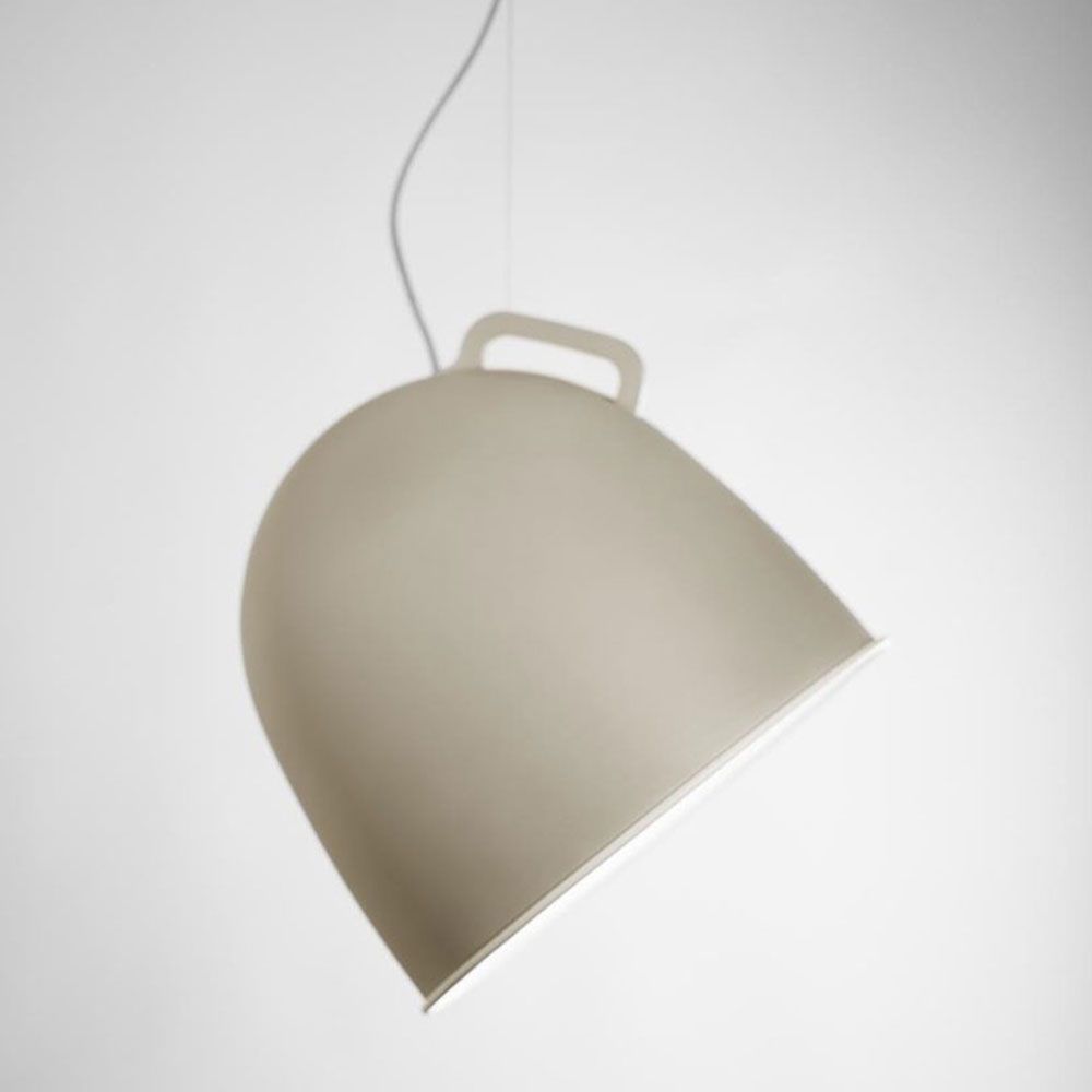 Be Light Hängeleuchte Bolla | 5-flammig Mit Konzentrischen Kreisen | In Weiß/Taupe | Höhenverstellbar Für Moderne Räume