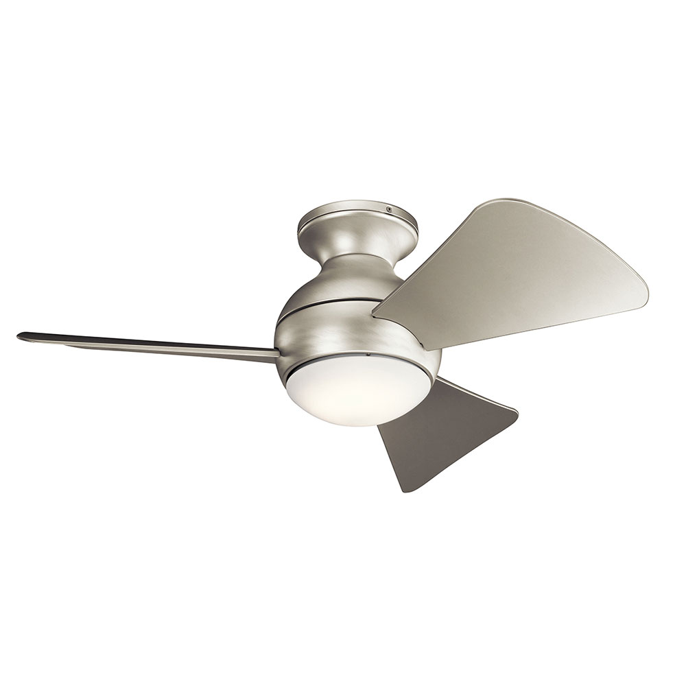 Elstead Lighting Sola Deckenventilator Mit Beleuchtung-Nickel Gebürstet
