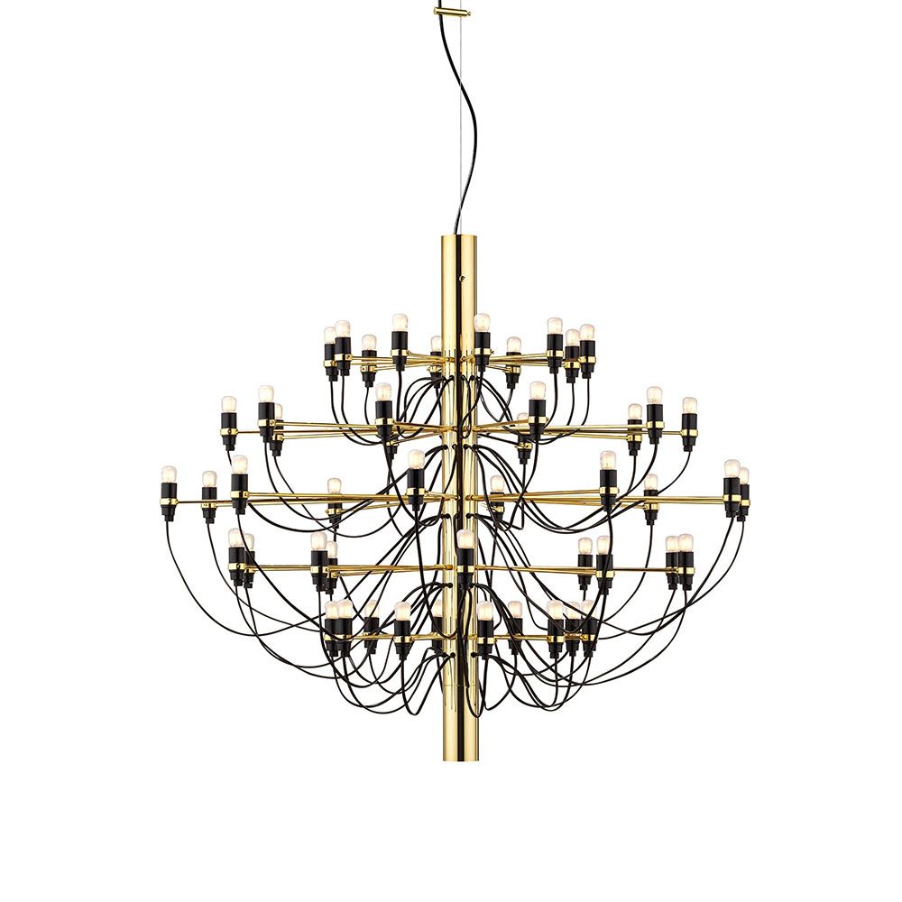 Flos 2097/50 Kronleuchter-Messing-Leuchtmittel Birne Matt