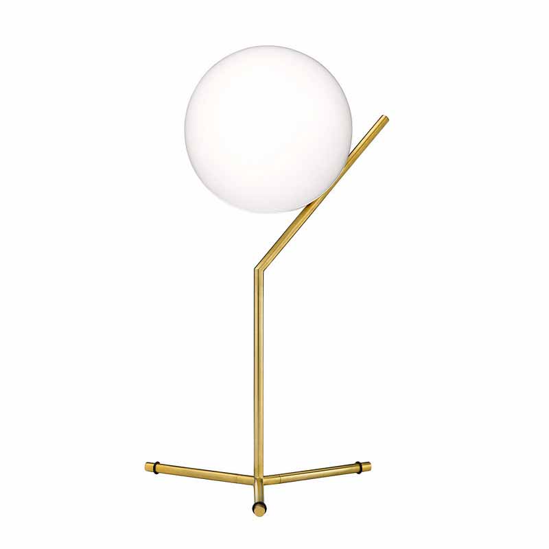 Flos Licht Ic T1 High Tischleuchte Messing Matt