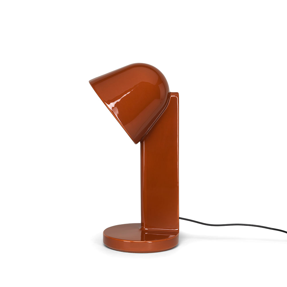 Flos Licht Céramique Tischleuchte-Céramique Down-Rostrot