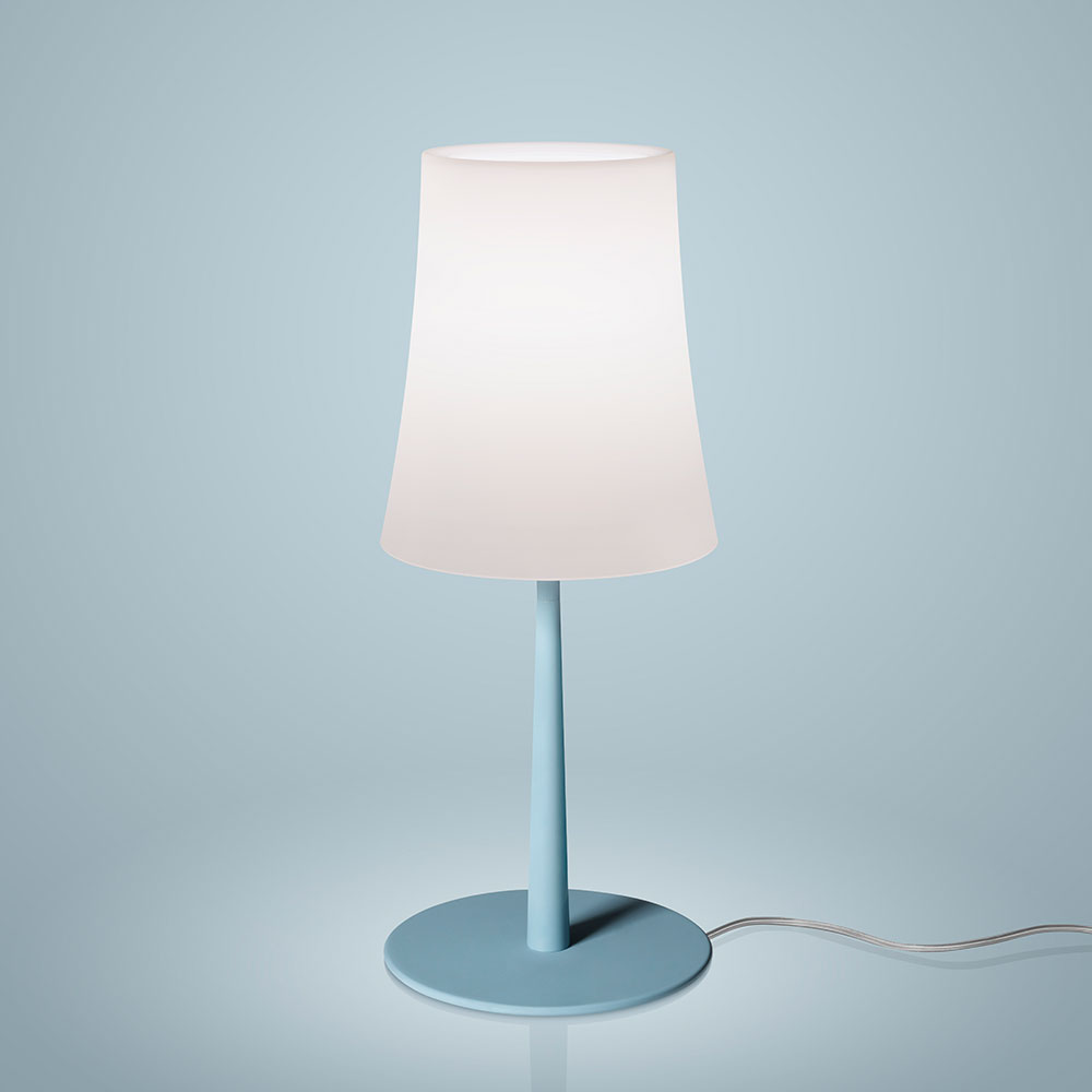 Foscarini Licht Birdie Easy Tavolo Tischleuchte-Hellblau Matt