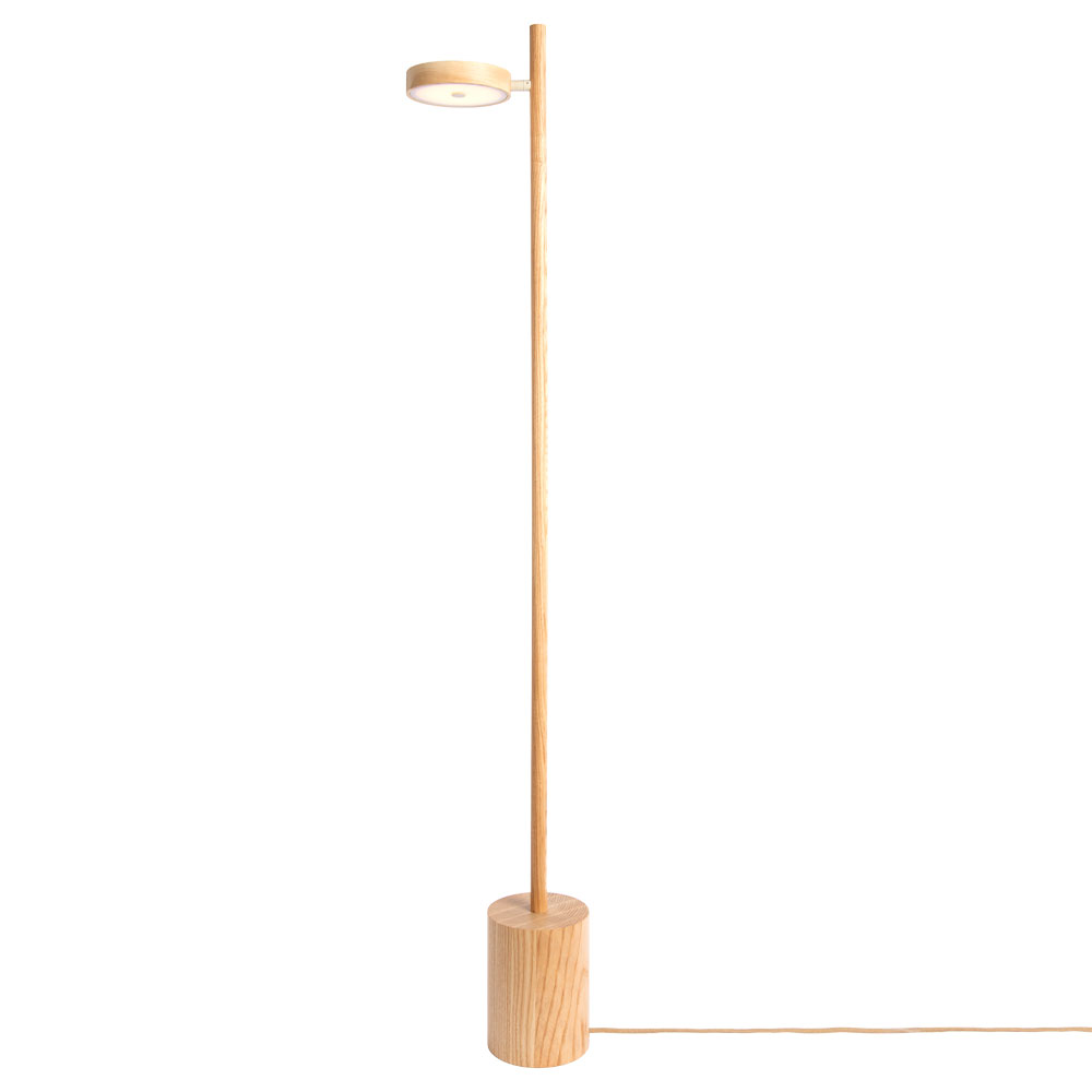 Good&Mojo Okinawa Led-Stehleuchte 1-Flammig-Eschenholz Natur - Bild 1