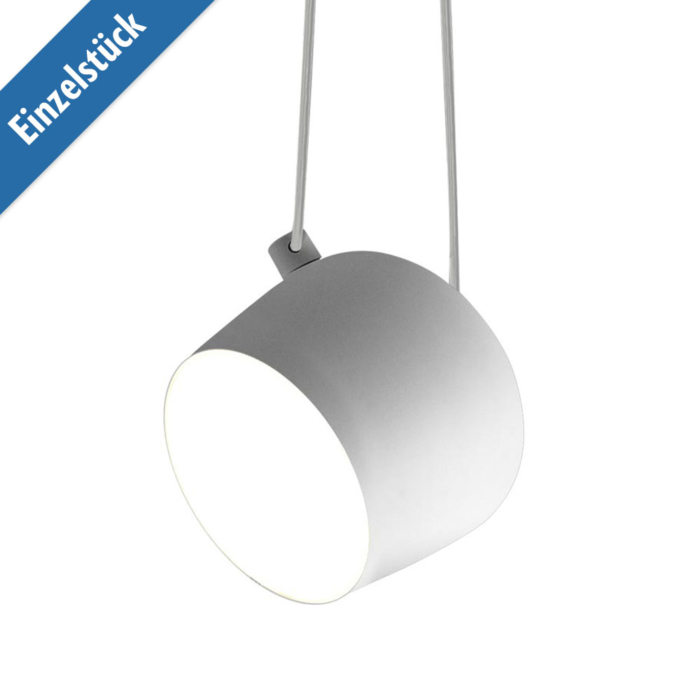 Flos Schwarz/Licht Led-Pendelleuchte Aim-Weiß