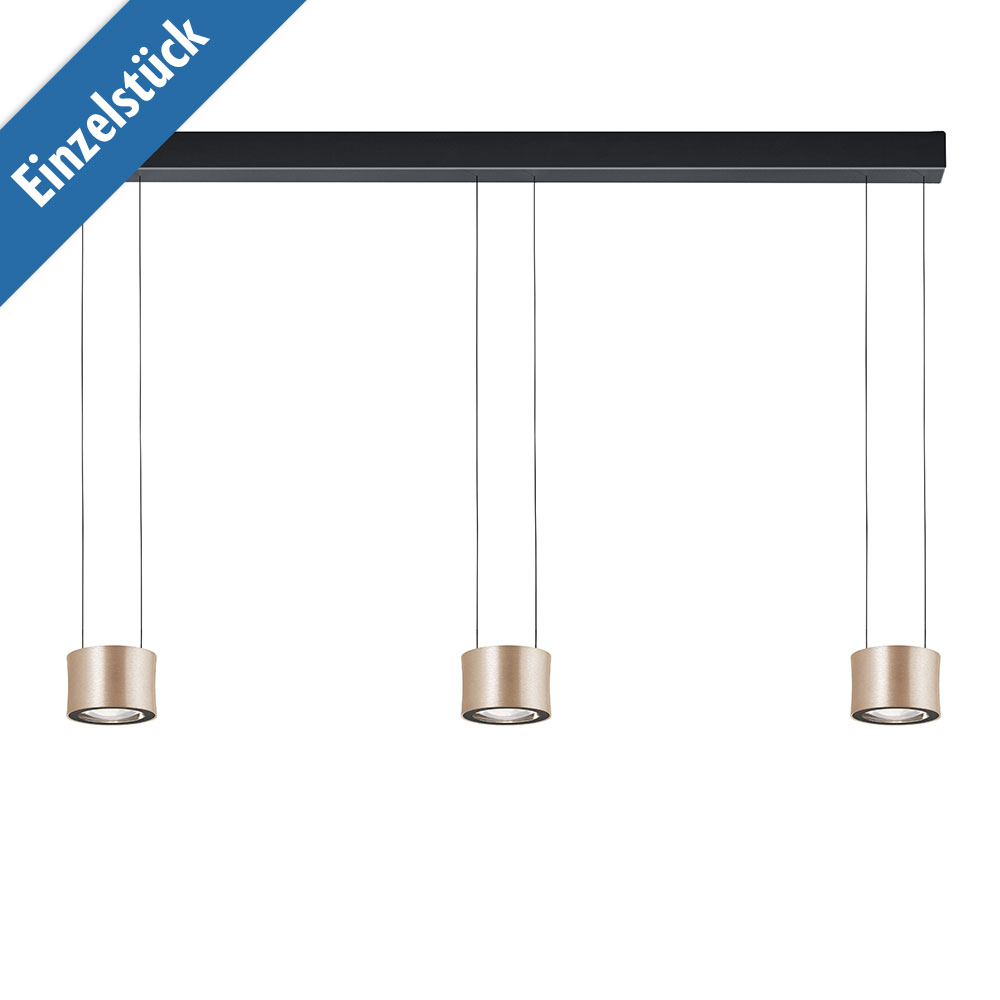 Bankamp LED-Pendelleuchte Impulse flex 2223 Rosé Gold 3-flammig