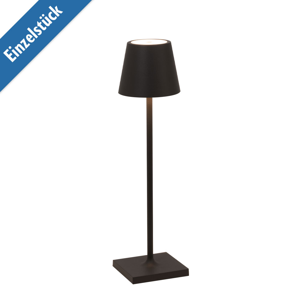 Zafferano Schwarz Led-Akkuleuchte Poldina Pro Micro
