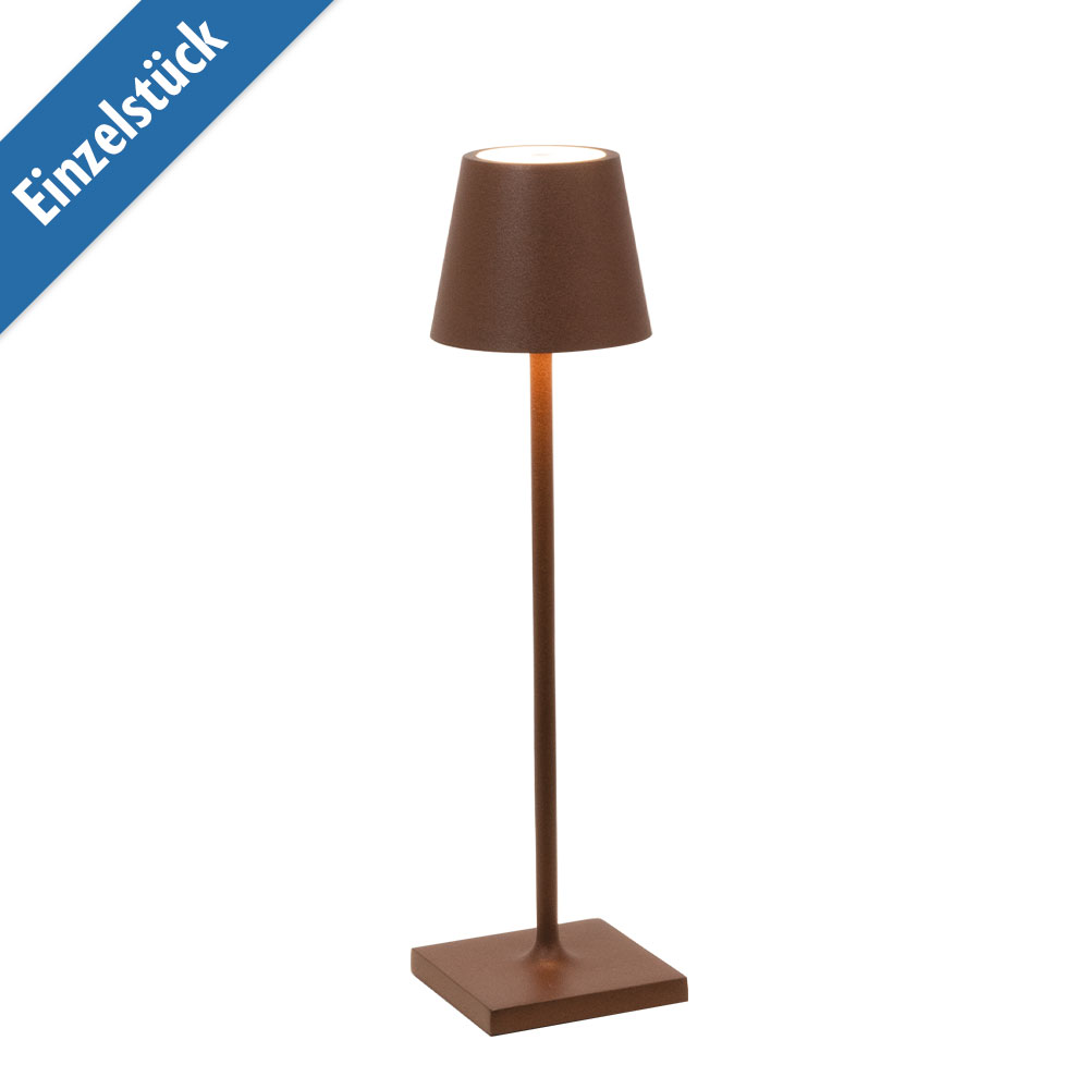 Zafferano Led-Akkuleuchte Poldina Pro Micro-Rost