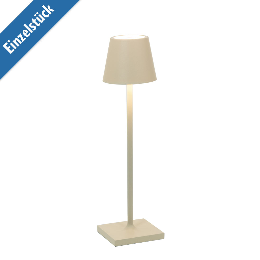 Zafferano Led-Akkuleuchte Poldina Pro Micro-Sand