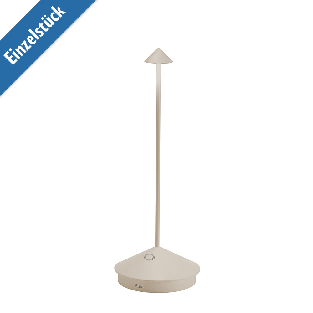 Zafferano Led-Akkuleuchte Pina Pro Sand