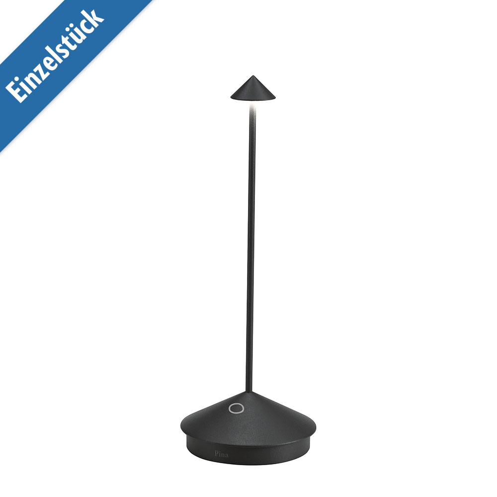 Zafferano Schwarz Led-Akkuleuchte Pina Pro