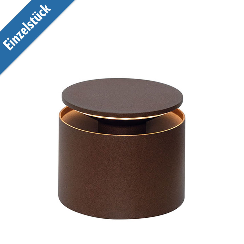 Zafferano Licht Led-Akkuleuchte Push-Up Pro Rost