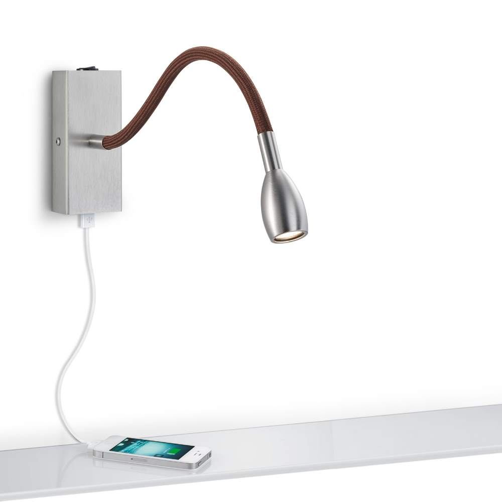 Knapstein Braun Asta Led-Wandleuchte-Mit Led (2700K)