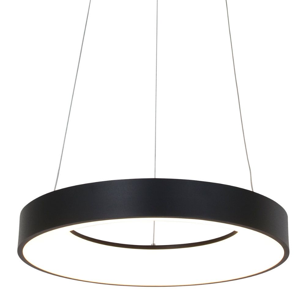 Steinhauer Schwarz Ringlede Led-Pendelleuchte-Mit Led (2700K)