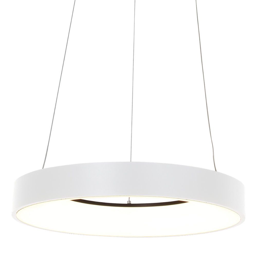 Steinhauer Schwarz/Gold/Silber Ringlede Led-Pendelleuchte-Weiß-Mit Led (2700K)