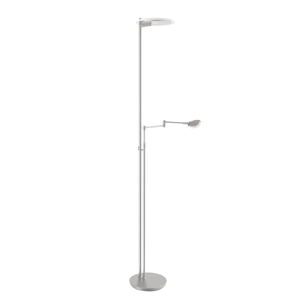 Steinhauer Licht/Dunkel Turound Led-Deckenfluter Mit Lese-Stahl-Klarglas-Mit Tunable White (2200K - 4000K)