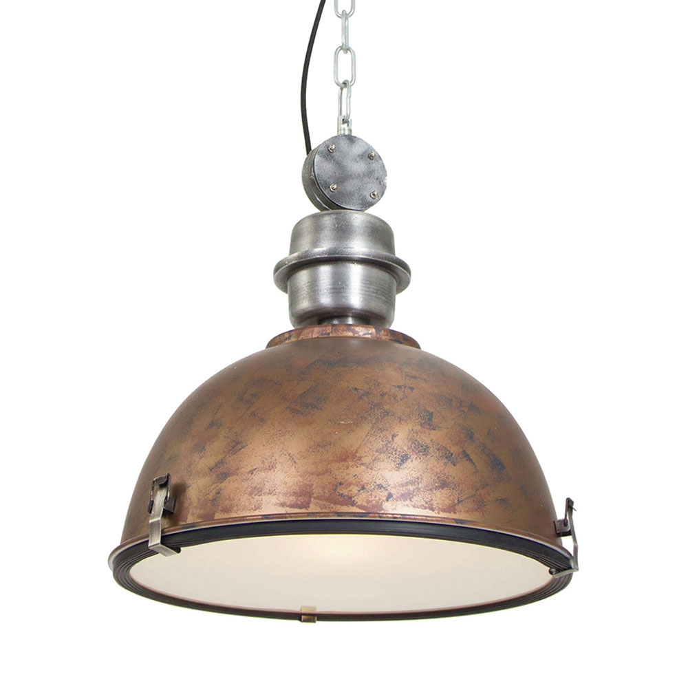 Steinhauer Braun Hängeleuchte - Bikkel - Glas Metall - Ø 42Cm - E27 - Bild 3