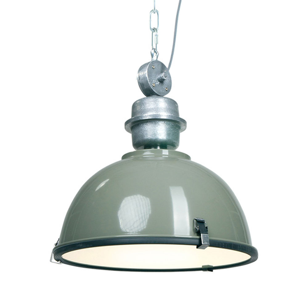 Pendelleuchte BIKKEL, Ø 42cm, E27 max. 60W, Abdeckung satiniert / Metall-schirm, - Bild 2