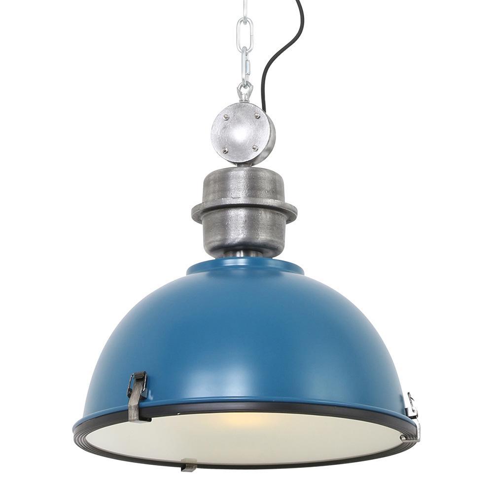 Pendelleuchte BIKKEL, Ø 42cm, E27 max. 60W, Abdeckung satiniert / Metall-schirm, - Bild 2
