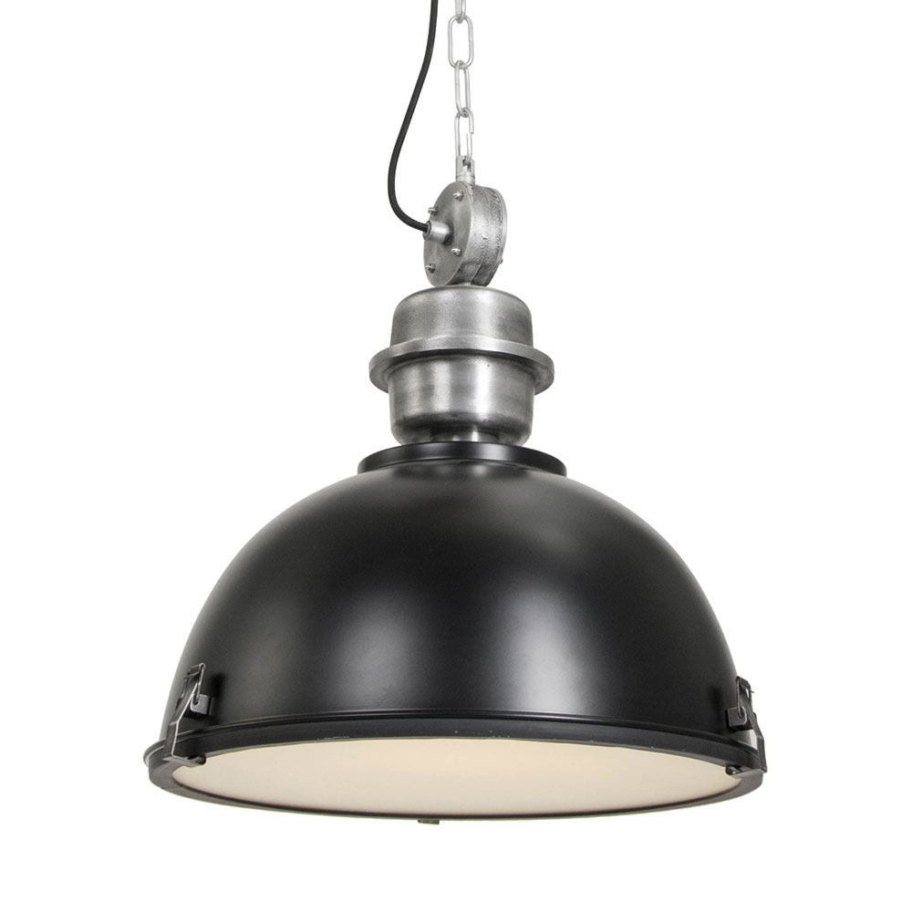 Steinhauer Schwarz Hängeleuchte - Bikkel - Glas Metall - Ø 42Cm - E27 - Bild 3