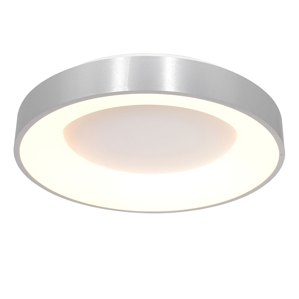 Steinhauer Silber Ringlede Ø 48 Cm Led-Wand- Und Deckenleuchte-Mit Led (2700K)