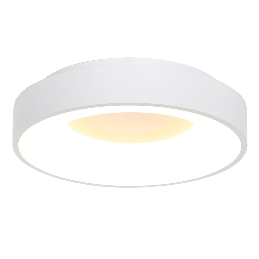 Steinhauer Silber/Gold/Schwarz Ringlede Ø 48 Cm Led-Wand- Und Deckenleuchte-Weiß-Mit Led (2700K)