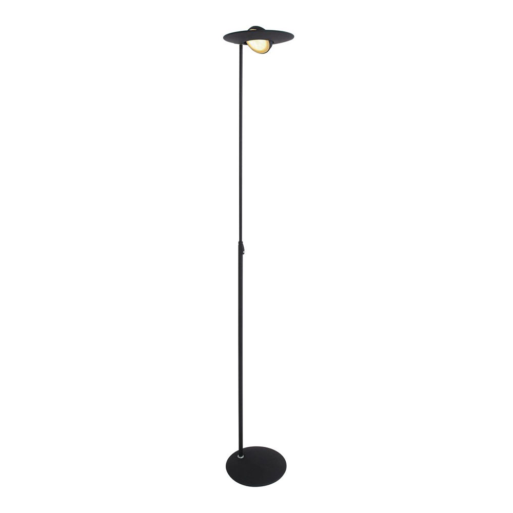 Steinhauer Schwarz Zenith 1477 Led-Deckenfluter-Mit Tunable White (2200K - 4000K)