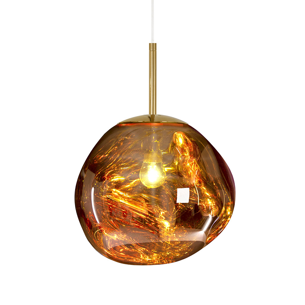 Tom Dixon Gold Melt Mini E14 Pendelleuchte Mit Fassung