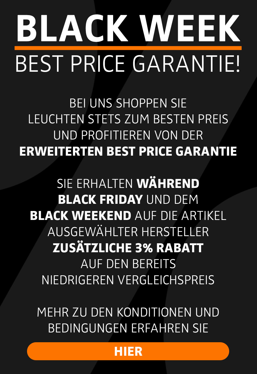 Unsere erweiterte Best Price Garantie zur Black Week