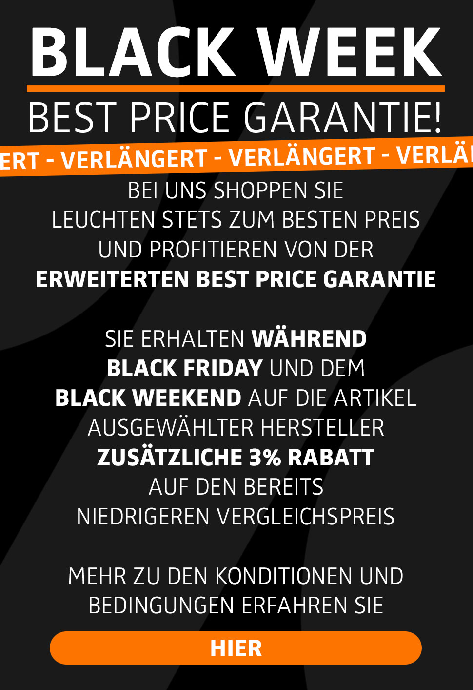 Unsere erweiterte Best Price Garantie zur Black Week