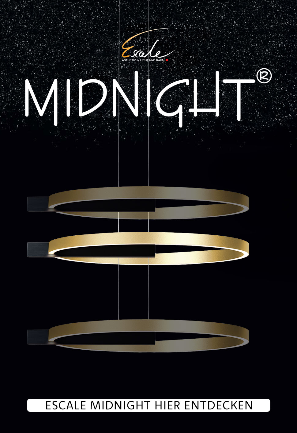 Escale Select Midnight – Designstarke Ringleuchten mit intelligenter Lichttechnik